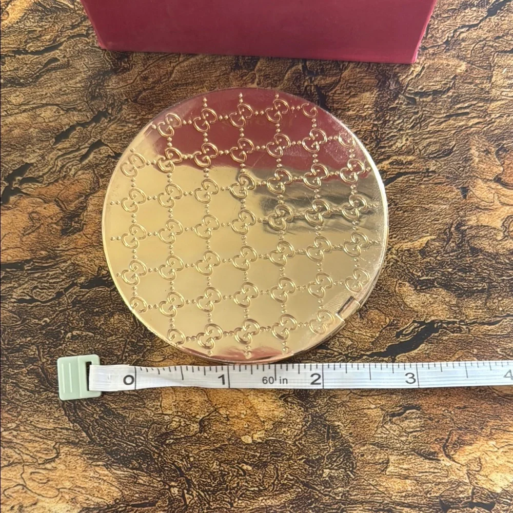 Gucci Gold Compact Mirror AUTHENTIC NIB